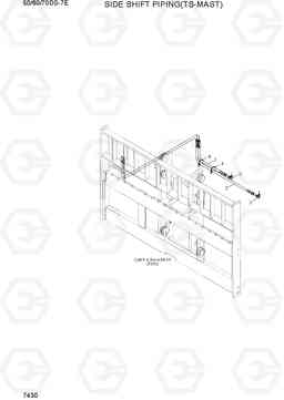 7430 SIDE SHIFT PIPING(TS-MAST) 50/60/70DS-7E, Hyundai