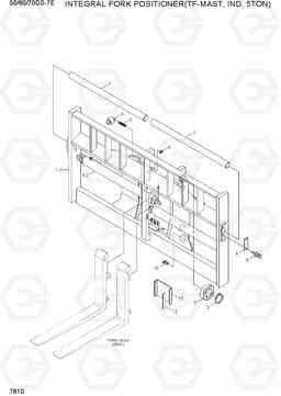 7810 INTEGRAL F/POSITIONER(TF-MAST,IND,5TON) 50/60/70DS-7E, Hyundai