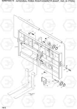 7815 INTEGRAL F/POSITIONER(TF-MAST,IND,6~7T) 50/60/70DS-7E, Hyundai