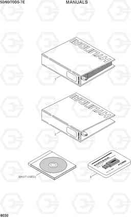 8030 MANUALS 50/60/70DS-7E, Hyundai
