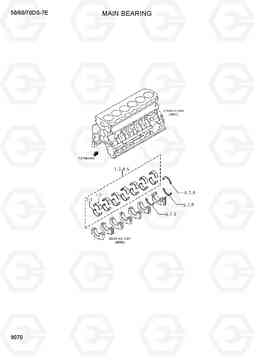 9070 MAIN BEARING 50/60/70DS-7E, Hyundai