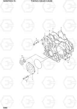 9080 TIMING GEAR CASE 50/60/70DS-7E, Hyundai