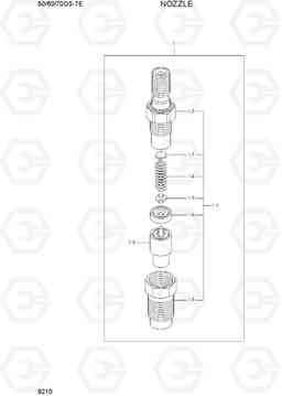 9210 NOZZLE 50/60/70DS-7E, Hyundai