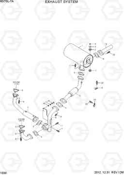 1030 EXHAUST SYSTEM 60/70L-7A, Hyundai