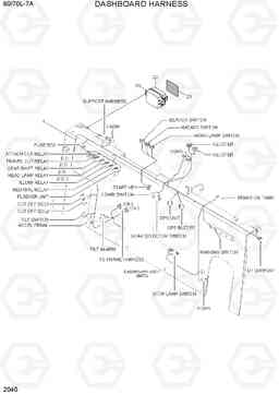 2040 DASHBOARD HARNESS 60/70L-7A, Hyundai