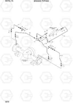 5070 BRAKE PIPING 60/70L-7A, Hyundai