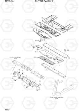6020 OUTER PANEL 1 60/70L-7A, Hyundai