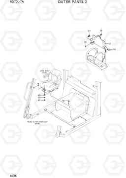 6025 OUTER PANEL 2 60/70L-7A, Hyundai