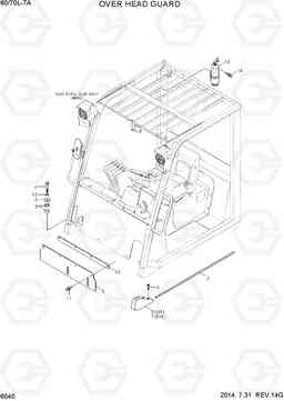 6040 OVERHEAD GUARD 60/70L-7A, Hyundai