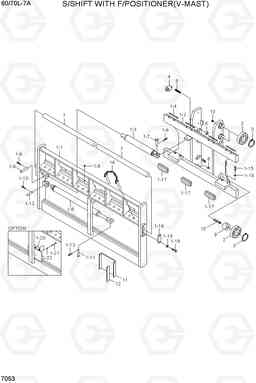 7053 S/SHIFT WITH F/POSITIONER(V-MAST) 60/70L-7A, Hyundai