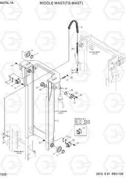 7320 MIDDLE MAST(TS-MAST) 60/70L-7A, Hyundai