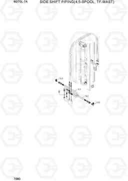 7680 SIDE SHIFT PIPING(4,5-SPOOL,TF-MAST) 60/70L-7A, Hyundai