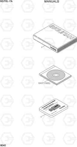 8040 MANUALS 60/70L-7A, Hyundai