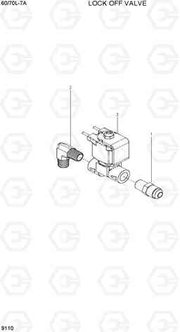 9110 LOCK OFF VALVE 60/70L-7A, Hyundai