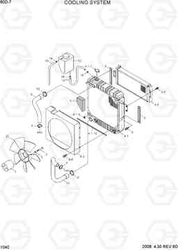 1040 COOLING SYSTEM 80D-7, Hyundai