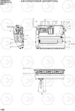 1080 AIR CONDITIONER UNIT(OPTION) 80D-7, Hyundai