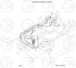 3060 STEERING HYDRAULIC PIPING 80D-7, Hyundai