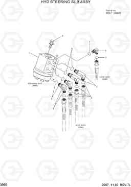 3065 HYD STEERING SUB ASSY 80D-7, Hyundai