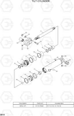 3B10 TILT CYLINDER 80D-7, Hyundai