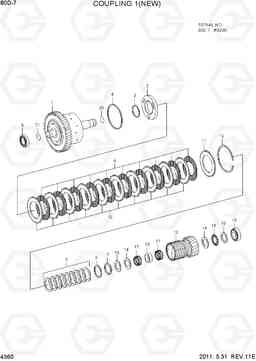 4360 COUPLING 1(NEW, 1 SPEED) 80D-7, Hyundai