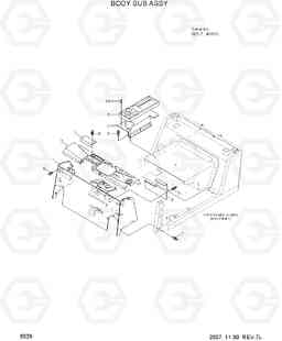 6035 BODY SUB ASSY 80D-7, Hyundai