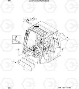 6081 CABIN SUB MOUNTING(#0031-) 80D-7, Hyundai