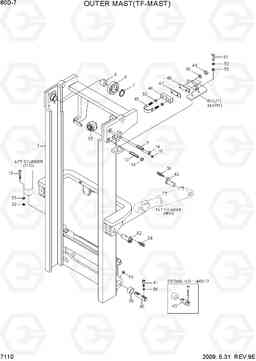 7110 OUTER MAST(TF-MAST) 80D-7, Hyundai