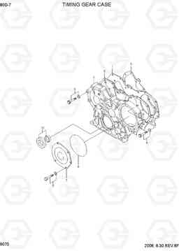 9070 TIMING GEAR CASE 80D-7, Hyundai