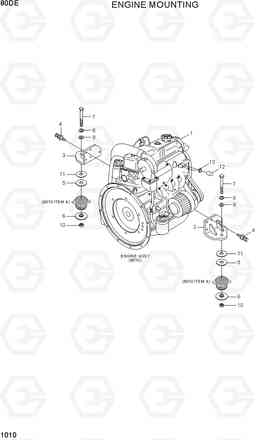 1010 ENGINE MOUNTING 80D-7E, Hyundai