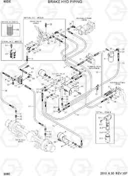 3080 BRAKE HYD PIPING 80D-7E, Hyundai