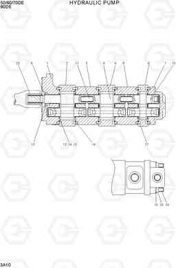 3A10 HYDRAULIC PUMP 80D-7E, Hyundai