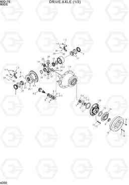 4200 DRIVE AXLE (1/3) 80D-7E, Hyundai