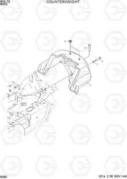 6080 COUNTERWEIGHT 80D-7E, Hyundai