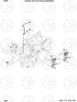 6090 CABIN MOUNTING (CARRIER) 80D-7E, Hyundai