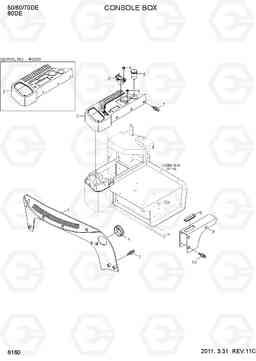 6160 CONSOLE BOX (OPT) 80D-7E, Hyundai