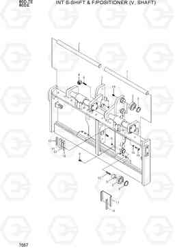 7057 INT S-SHIFT & F/POSTIONER (V, SHAFT) 80D-7E, Hyundai