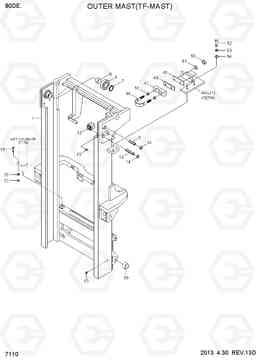 7110 OUTER MAST (TF-MAST) 80D-7E, Hyundai