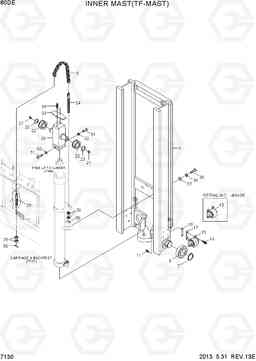 7130 INNER MAST (TF-MAST) 80D-7E, Hyundai