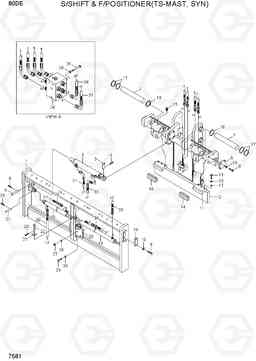 7581 S/SHIFT & F/POSITIONER (TS-MAST, SYN) 80D-7E, Hyundai