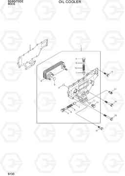 9130 OIL COOLER 80D-7E, Hyundai