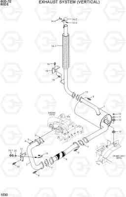 1030 EXHAUST SYSTEM (VERTICAL) 80D-7E ACE, Hyundai