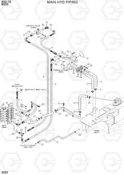 3050 MAIN HYD PIPING 80D-7E ACE, Hyundai