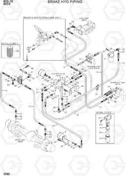 3080 BRAKE HYD PIPING 80D-7E ACE, Hyundai