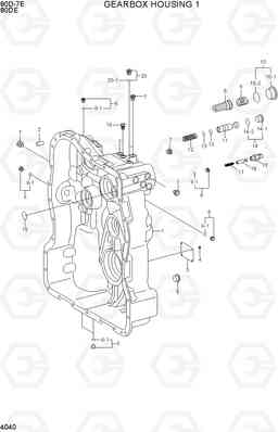 4040 GEARBOX HOUSING 1 80D-7E ACE, Hyundai