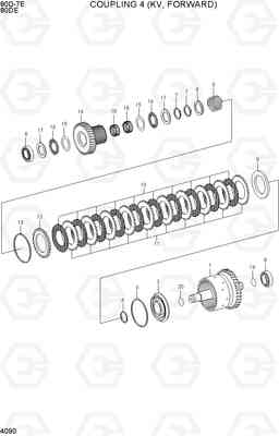 4090 COUPLING 4 (KV, FORWARD) 80D-7E ACE, Hyundai