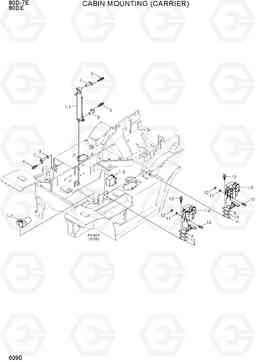 6090 CABIN MOUNTING (CARRIER) 80D-7E ACE, Hyundai