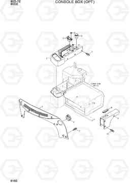 6160 CONSOLE BOX (OPT) 80D-7E ACE, Hyundai