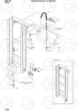 7020 INNER MAST (V-MAST) 80D-7E ACE, Hyundai