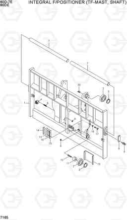 7165 INTEGRAL F/POSITIONER (TF-MAST, SHAFT) 80D-7E ACE, Hyundai