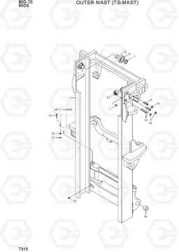 7310 OUTER MAST (TS-MAST) 80D-7E ACE, Hyundai